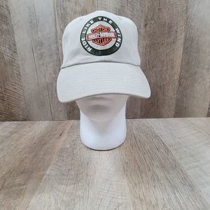 Harley Davidson Logo Ride Like The Wind American Needle Beige Hat Cap Vintage